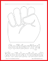 Solidarity Fist Coloring Page