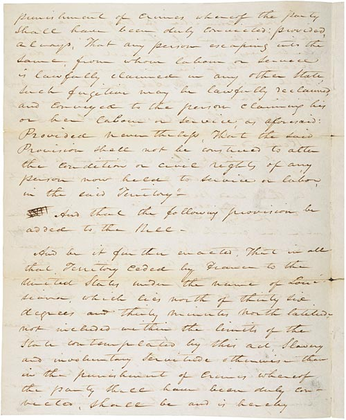 Missouri Compromise (1820) Page 1