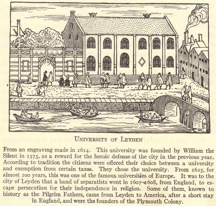 University of Leiden (Netherlands) in 1614 (from an engraving).