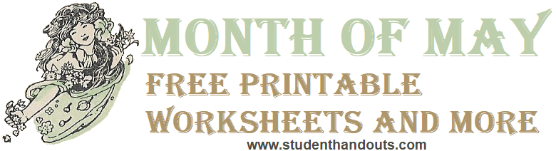 The Merry Month of May - Free worksheets and more.