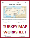 Turkey Map Worksheet