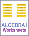 Algebra I Algebra I
