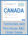 Canadian Territories and Provinces ABC Order Game