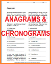 Anagrams and Chronograms