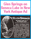 Glen Springs on Seneca Lake in New York 1920s Ad Glen Springs on Seneca Lake in New York 1920s Ad