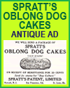 Spratt's Oblong Dog Cakes Antique Ad