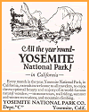 Yosemite National Park Antique Advertisement Yosemite National Park Antique Advertisement