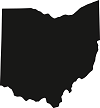 Ohio state outline map in black - JPG PNG SVG