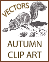 Autumn Digital Clip Art - JPGs, PNGs, and SVGs