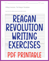 Reagan Revolution Writing Exercises