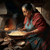 Woman preparing food