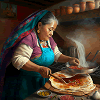 Woman cooking