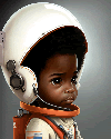 Child astronaut