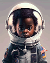 Child astronaut
