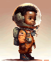 Child astronaut