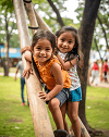 Little girls at a park