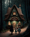 Approaching a forest cottage