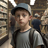 Boy in a shop
