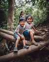 Children in a wood