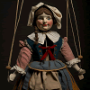 Eighteenth-century woman marionette