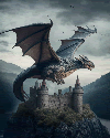 Dragon flying