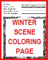 Intriguing Winter Scene Coloring Page