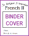 French II Printable Binder Cover