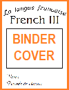 French III Printable Binder Cover