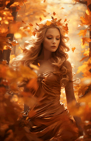 autumn leaves goddess