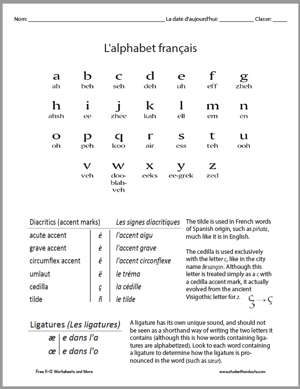 How Many Letters In The French Alphabet Infoupdate