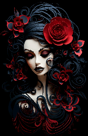 goth goddess planner cover printable letter-size