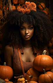 pretty woman with autumn pumpkins free to print junior size tracker dashboard