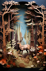 deer in paper dashboard letter size