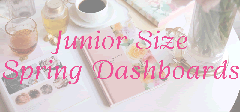 Spring Season Junior-sized Journal Planner Dashboards - Free to print.