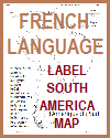 South America Map Worksheet for French Language Students