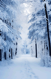 snow-covered trees in a winter forest junior sized dashboard