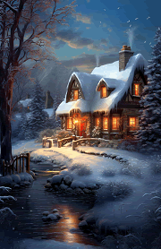 winter cottage warm and cozy junior dashboard