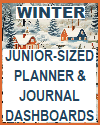 Winter Junior-sized Journal Dashboards