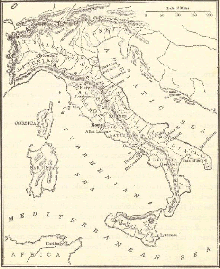 Map of Ancient Italy