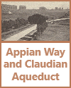 Appian Way and the ruins of the Claudian Aqueduct.