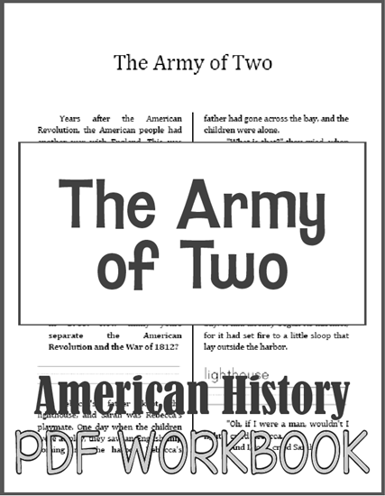 Army of Two: The War of 1812 - History Workbook for Lower Elementary - Free to print (PDF file).