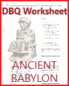 Ancient Babylonian Artifact DBQ Worksheet