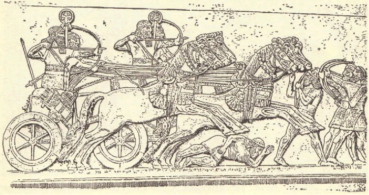 Ancient Assyrian War Chariots