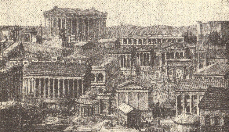 Cityscape of Ancient Rome
