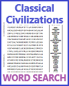 Classical Civilizations Word Search Puzzle