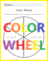 Color Wheel Coloring Sheet