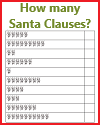 Santa Claus Counting Worksheet for Grades K-1