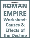 Roman Empire Causes and Effects Chart