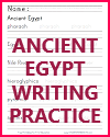 Ancient Egypt Handwriting Practice