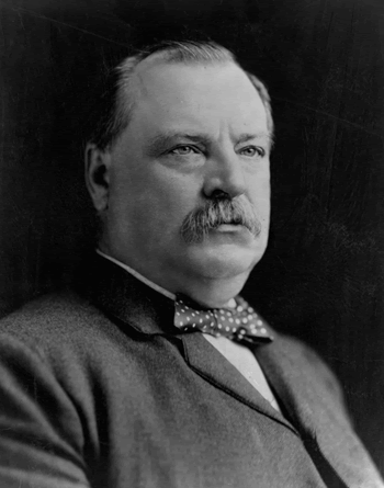 President Grover Cleveland in 1892